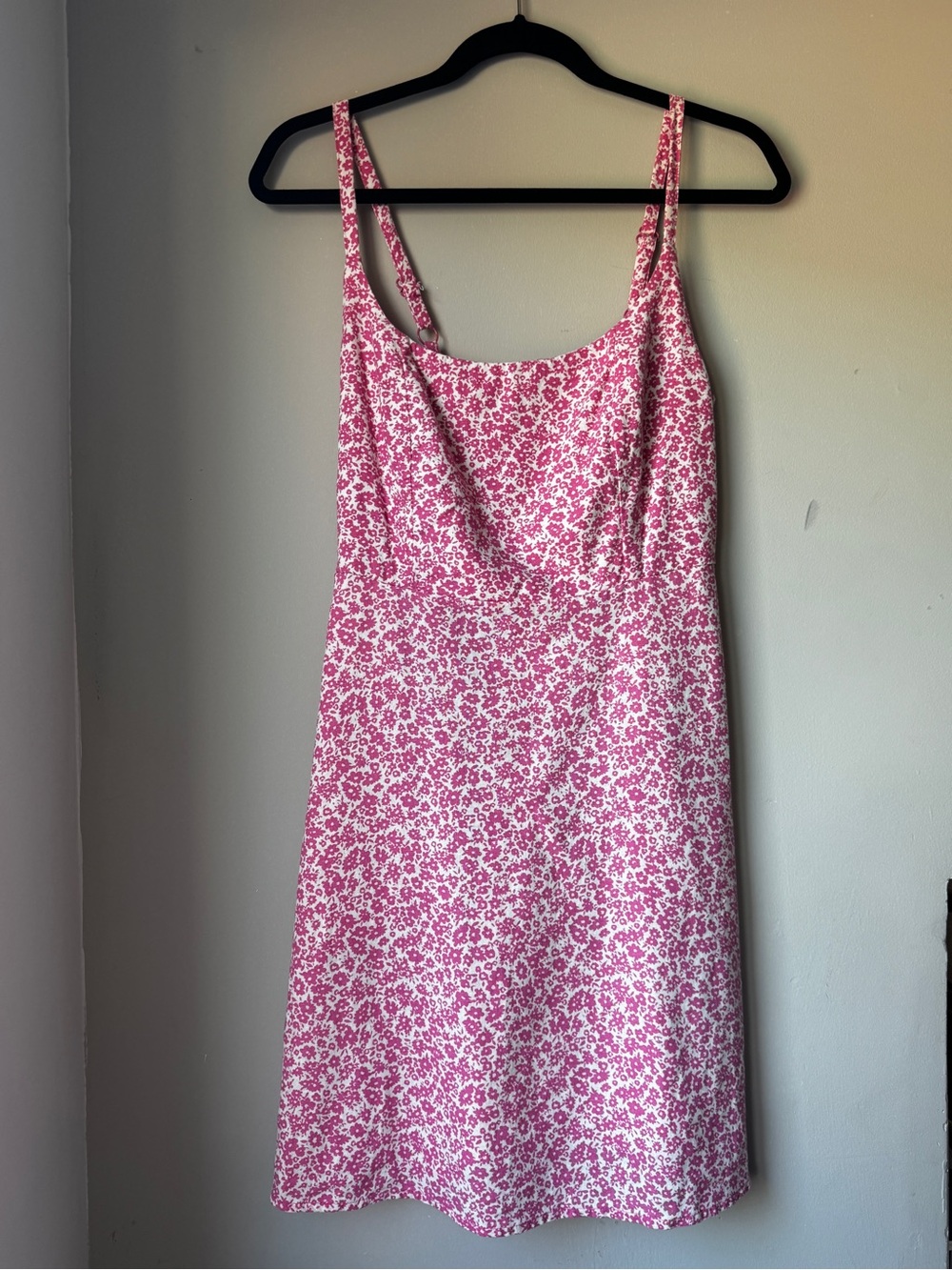 Old Navy Pink White Floral Dress Spaghetti Strap Size S